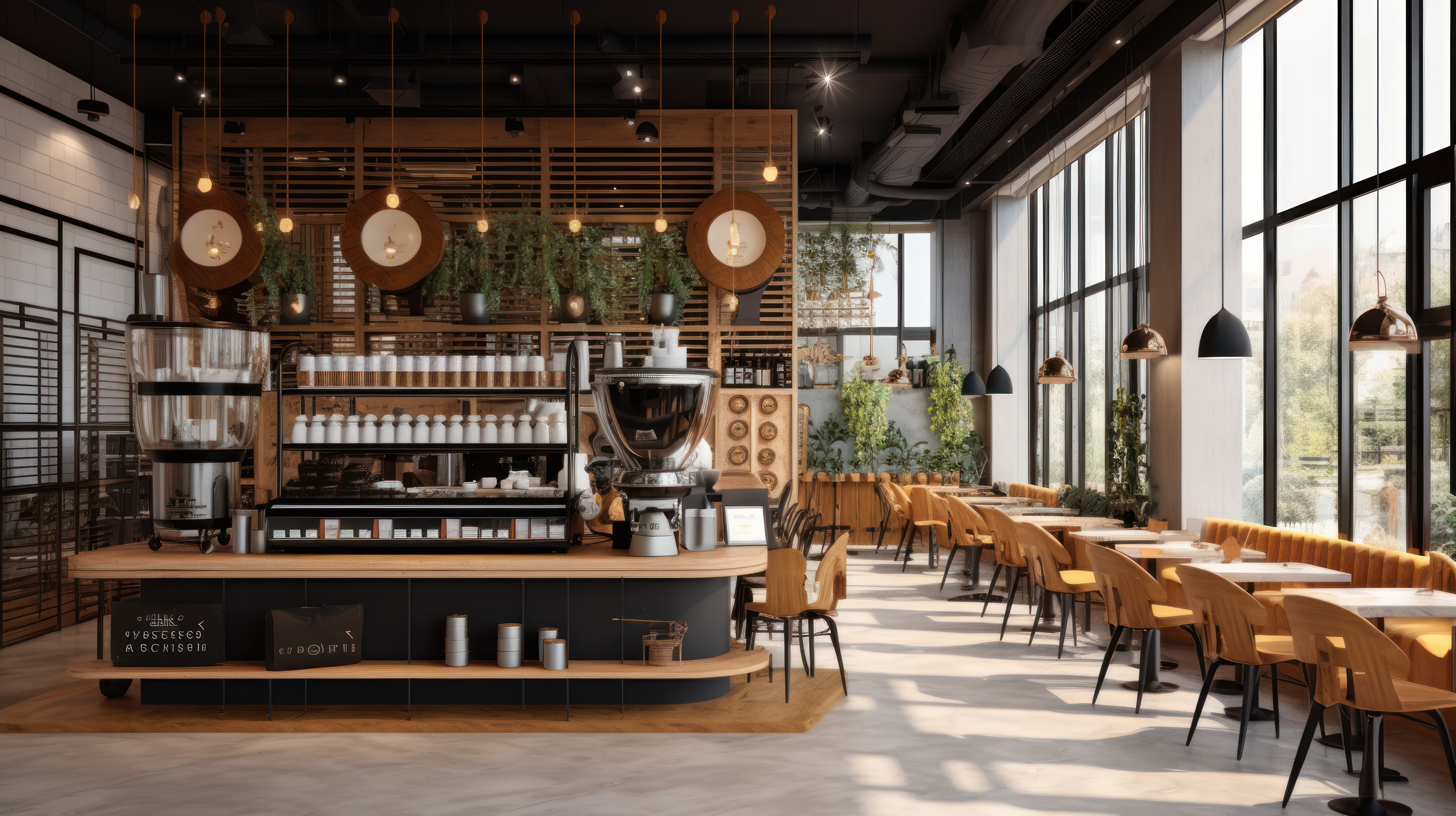 Interior photograph of Ramona Drive Coffee Shop counter and seating areas.